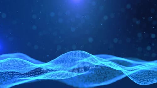 Abstract Cyber Science Data Flow Tech Digital Technology Futuristic Circuit Background