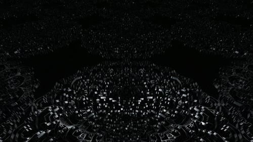 Abstract Geometric Metallic Pattern Looping Background Animation