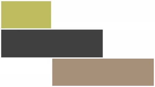 Synergy Collection: In out overlay with top down slide in static animation of yellow, grey and brown