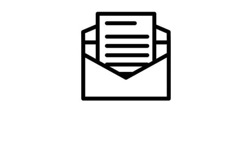 Animated Mail Envelope Icon | Seamless Loop | Alpha Channel | motion graphic