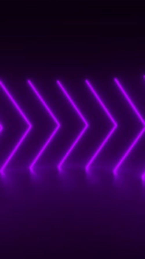 Animated Purple Neon Lines Abstract Vertical Background