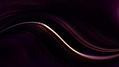 Abstract Fluid Glowing Wavy Lines Motion Background