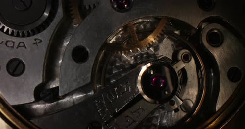 A look into an old clock
