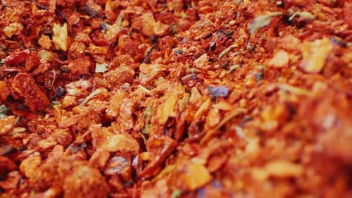 Aromatic Spices Mix at Bright Light Extreme Close View