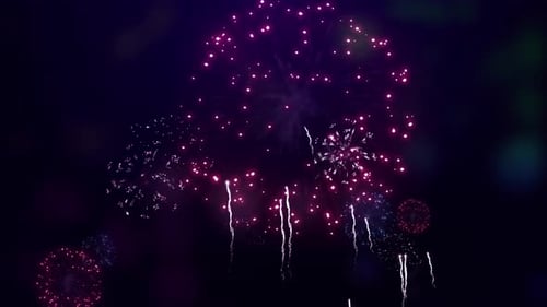 Dynamic Fireworks Show for Festive Celebrations and Events