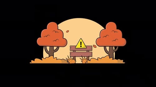 Animated Restricted Area Concept - Transparent Video