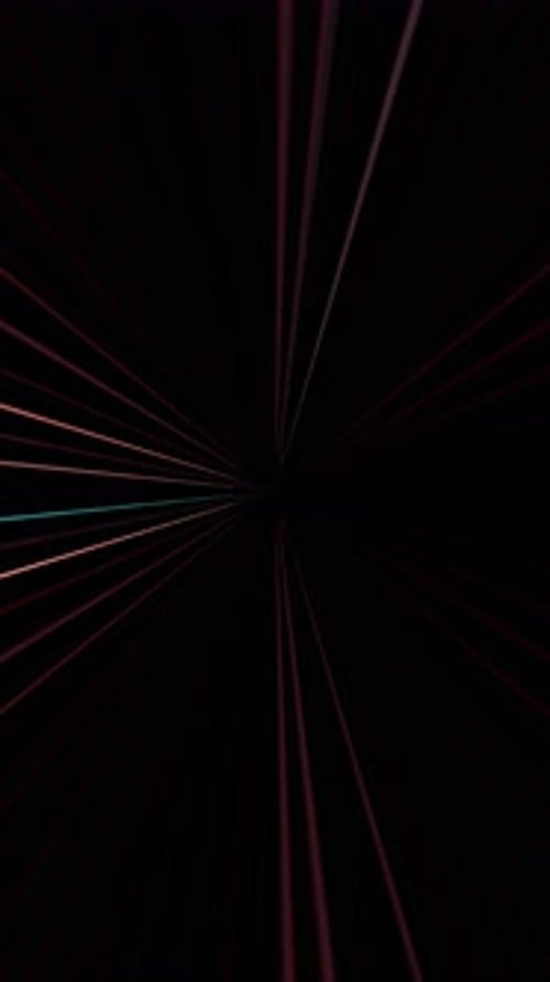Abstract Glowing Lines Warp Speed Tunnel Background