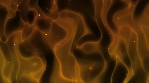 Abstract Fluid Golden Glowing Lines Background
