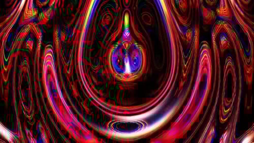 Vibrant Abstract Fluid Glitch Tunnel Background Animation