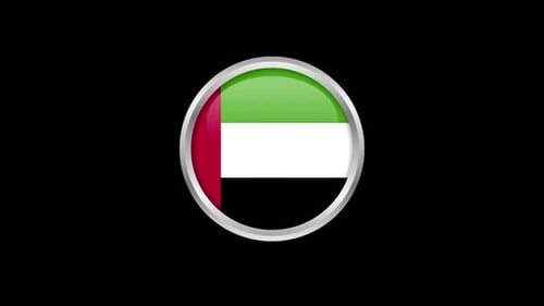 Animated Glossy Circle Flag Icons for International Projects