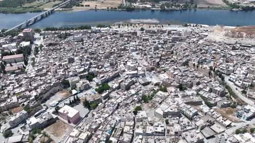Sanliurfa, Birecik City Aerial View
