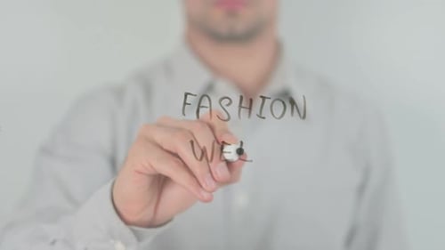 Young Adult Writing Fashion Week on Glass