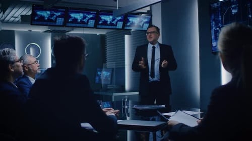 Business Meeting in Modern Office, Government
