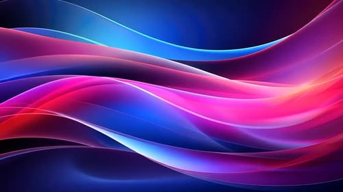Lignes ondulées vibrantes abstraites aux couleurs vives