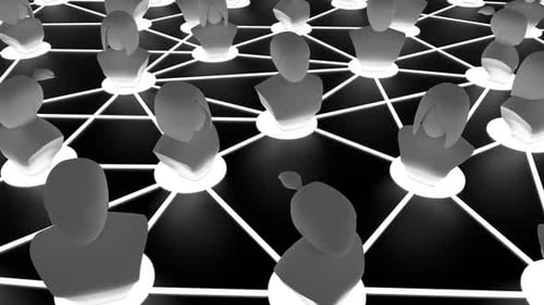 Réseau abstrait de personnes en communication
