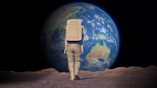Astronaut Moon Walk
