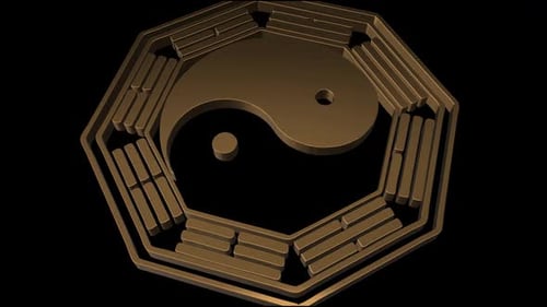 Animationsdesign für Yin- und Yang-Kreise