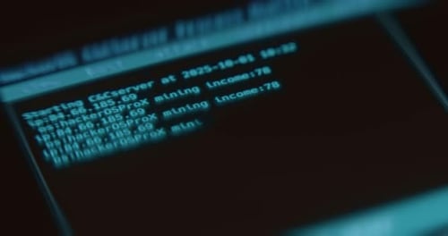 Digital Hacking Code Display Animation