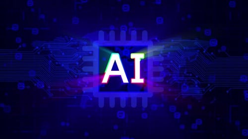 Ai Text mit Hintergrund 4K