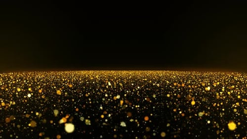 Gold Particle Background Loop