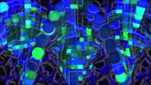 Fantastic Animation Glass Balls Multicolored | 4K