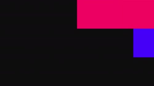 Flat Design Geometric Bars Text Reveal