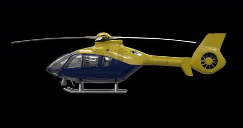 Helicopter Rotating On Alpha Loop