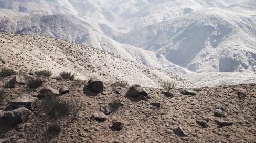 Stunning Panoramic View of the Pamir Mountains in Tajikistan During Daylight