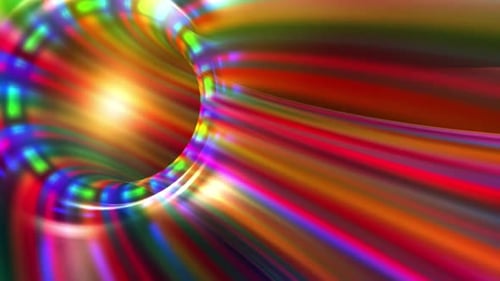 4k Meditation Color Cycle Ring Motion Background