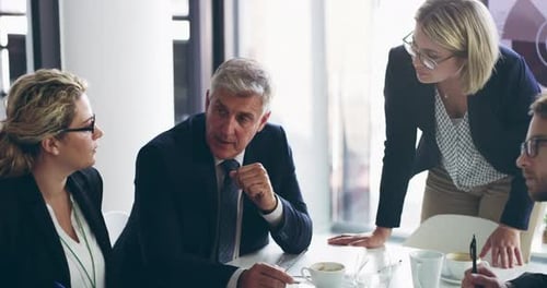 Business People Meeting in Office Environment