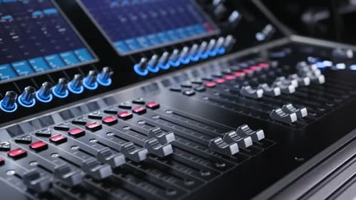 Electric Machine on Table for Working of Sound Designer or Club Dj