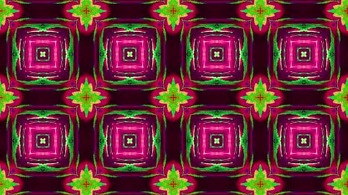 Vibrant Abstract Kaleidoscope Pattern Animation