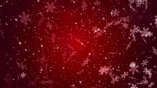 Red Christmas Background Loop