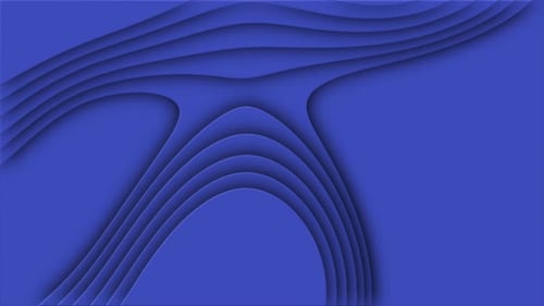 Blau geschnittenes abstraktes Hintergrundmuster aus Linien und Wellen
