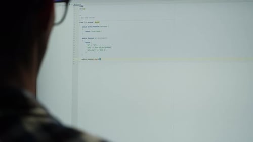 Typing Code on a Computer Screen