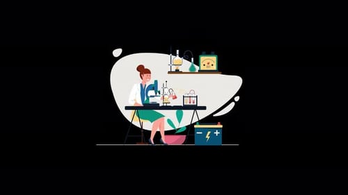 Wissenschaftler arbeitet an einem Labortisch mit Geräten