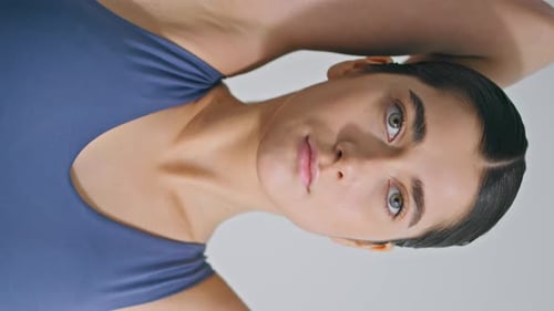 Young Woman Posing in Portrait