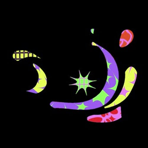 Abstract Morphing Shapes with Colorful Patterns Animation