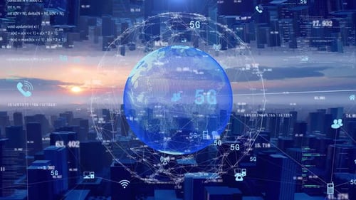 IoT Smart City Covered by 5G Signal Network with Intelligent Connectivity