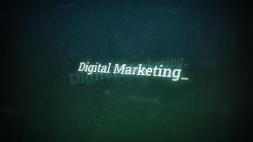 Marketing numérique sur écran numérique Message sur écran d'ordinateur V03