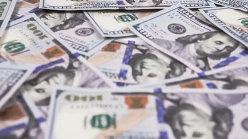 Close Up of New Hundred Dollar Bill