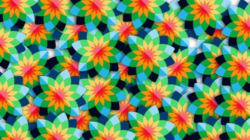 Chakra Nature Icons Loop Background