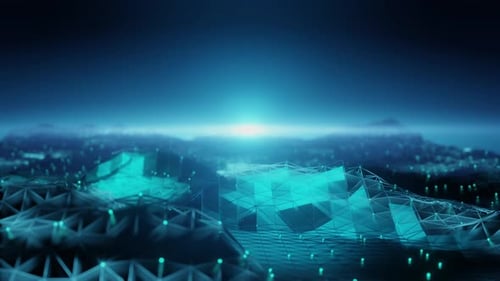 landscape abstract futuristic technology background