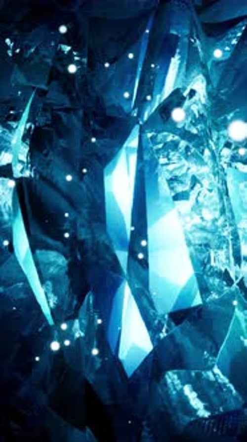 An Abstract Blue Background with Many Small Lights