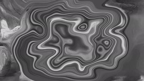 Abstract Fluid Grey Swirl Background Loop