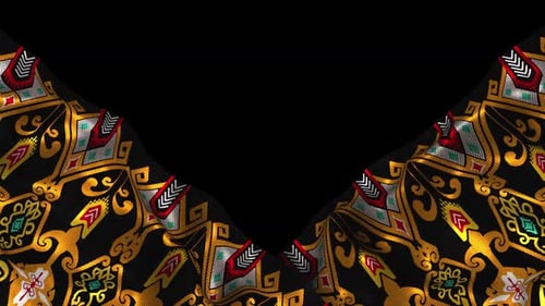 Tissu ethnique indonésien en soie Alpha Songket Batik Kalimantan Timur Borneo Dayak Shaho