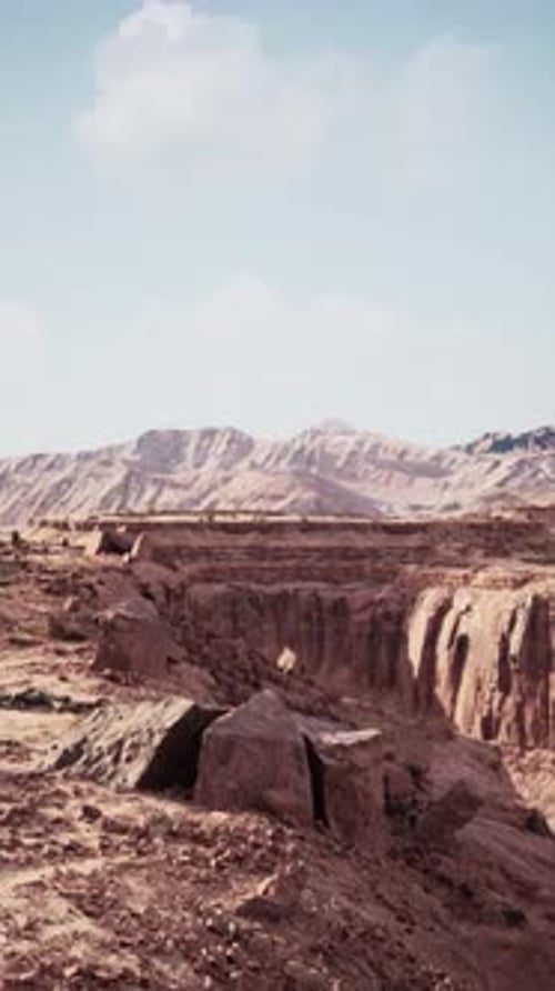 Nevada Desert Landscape With Mountains