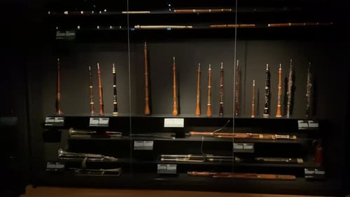 Visitors walking around the museum and magnificent historical antiques