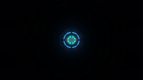 Enchanting VJ Loop Showcasing a Mesmerizing Abstract Neon Multicolor Hypnotic Display