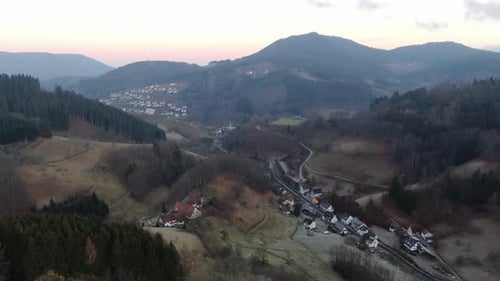 Landscape of mountains in Germany, 4k